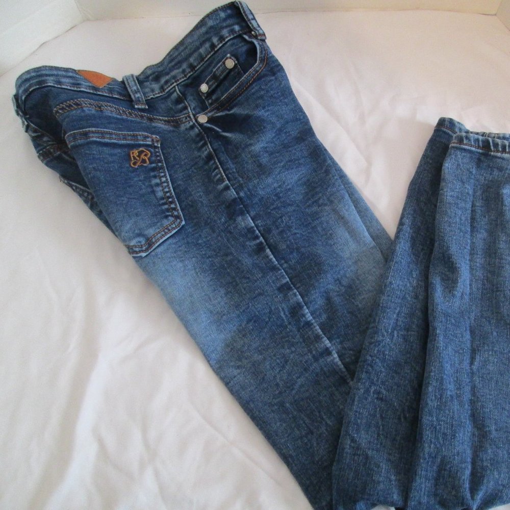 Red Bottoms Women's Junior's Size 0  Denim Skinny Jeans Faded Blue Clothing  Ple